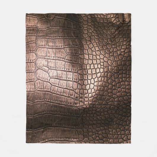 Elegant avondlederen textuur. fleece deken (Voorkant)
