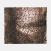 Elegant avondlederen textuur. fleece deken (Voorkant (Horizontaal))