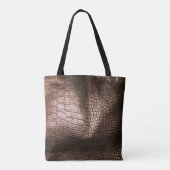 Elegant avondlederen textuur. tote bag (Achterkant)