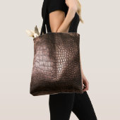 Elegant avondlederen textuur. tote bag (Dichtbij)
