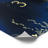 Elegant avondtafelnummer poster (Hoek)