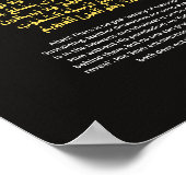 Elegant Ayatul Kursi Gold Foil Style Islamic Wall  Poster (Hoek)