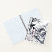 Elegant Aziatisch Landschap Spiral Notitieboek (Binnen)