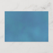 Elegant Azure Blue Roos Wedding Details Website Informatiekaartje (Achterkant)