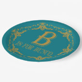 Elegant B is bestemd voor Bunco Papieren Bordje (Gekanteld)