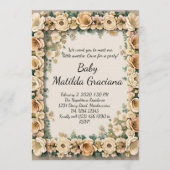 Elegant Baby announcement invitation Kaart (Voorkant)