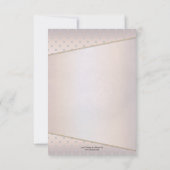 Elegant Baby Birth Photo Announding Kaart (Achterkant)