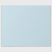 Elegant baby blauw geometrisch patroon cadeaupapier (Vlak)