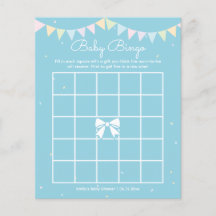 Elegant Baby Blauw Jongen Baby shower Baby Bingoga