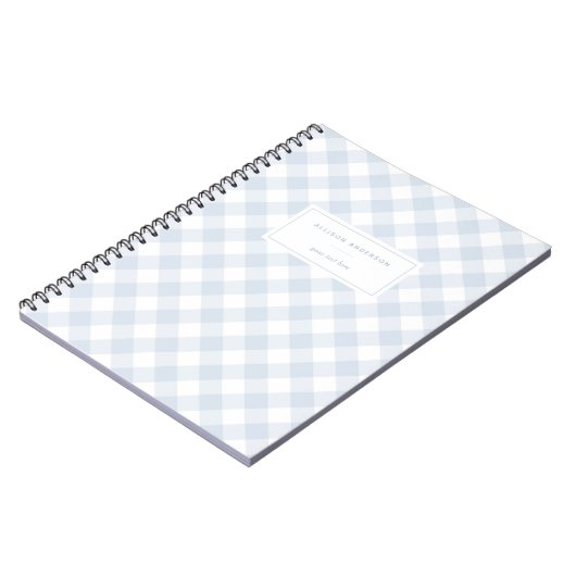 Elegant Baby Blue Buffalo Notitieboek (Linkerzijde)