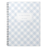 Elegant Baby Blue Buffalo Notitieboek (Voorkant)