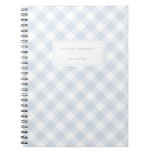 Elegant Baby Blue Buffalo Notitieboek