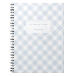 Elegant Baby Blue Buffalo Notitieboek
