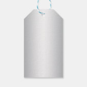 Elegant Baby Blue Cross Baptism/Christening Boy Cadeaulabel (Achterkant)