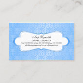 Elegant Baby Boutique Blue Shimmer Visitekaartje (Achterkant)