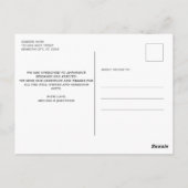 Elegant Baby Custom 4 Photo Birth Announding Briefkaart (Achterkant)