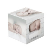 Elegant Baby Custom Family Portret Kubus (Achter hoekig)