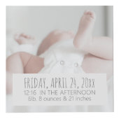 Elegant Baby Custom Family Portret Kubus (Voorkant)