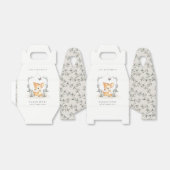 Elegant Baby Deer Floral Crest Elke dag Bedankdoosjes (Uitgevouwen)