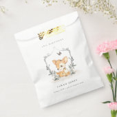 Elegant Baby Deer Floral Crest Elke dag Bedankzakje (Gezegeld)