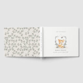 Elegant Baby Deer Floral Crest Elke dag Gastenboek (Volledig)