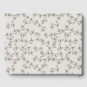 Elegant Baby Deer Floral Crest Elke dag Gastenboek (Achterkant)