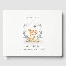 Elegant Baby Deer Floral Crest Elke dag