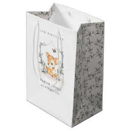 Elegant Baby Deer Floral Crest Elke dag Medium Cadeauzakje