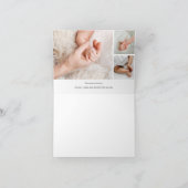 Elegant Baby Foto na geboortebekendmaking Aankondiging (Binnen)