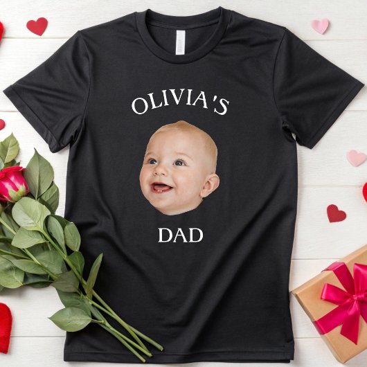 Elegant Baby Gezicht Gepersonaliseerde Kind Foto M T-shirt