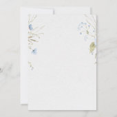 Elegant Baby Girl Baptism Invitation Kaart (Achterkant)