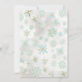 Elegant Baby Het is koude Baby shower buiten jonge Kaart (Achterkant)