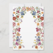 Elegant Baby in Bloom Baby Shower Kaart (Achterkant)