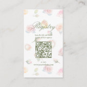 Elegant Baby In Bloom Baby Shower Registry Enclosu Informatiekaartje (Voorkant)