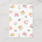 Elegant Baby in Bloom Baby Shower Registry Informatiekaartje (Achterkant)