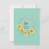 Elegant Baby personalized Flat Thank You Card Bedankkaart (Achterkant)