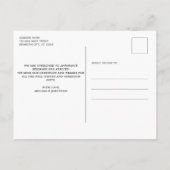 Elegant Baby Persoonlijk 4 Fotocollage geboorte Aankondigingskaart (Achterkant)