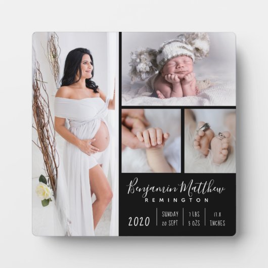 Elegant Baby Photo Family Keepomwille Fotoplaat (Voorkant)