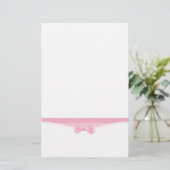 Elegant Baby Pink Briefpapier (Staand voorkant)