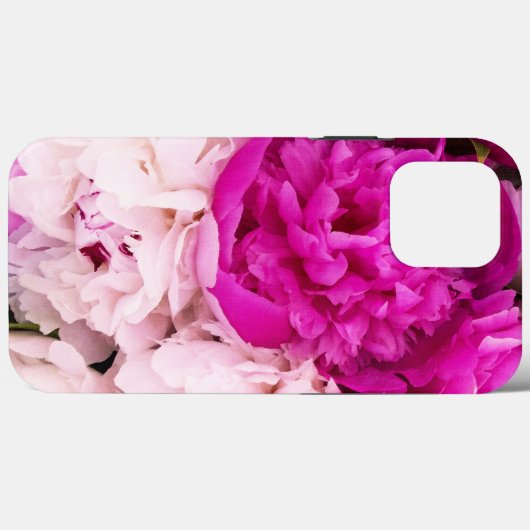 Elegant Baby Roze en Fuschia Peonies Case-Mate iPhone Case (Achterkant (horizontaal))