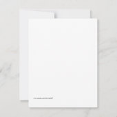 Elegant Baby Script Baby shower Invitation Kaart (Achterkant)