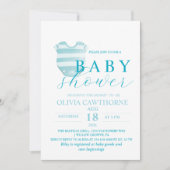 Elegant Baby shower Boy Kaart (Voorkant)