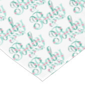 Elegant Baby shower Celebratierechthoek Tafelkleed (Gekanteld)