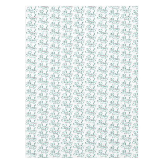 Elegant Baby shower Celebratierechthoek Tafelkleed (Voorkant)