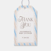 Elegant Baby shower dank u Cadeaulabel (Voorkant)