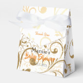 Elegant Baby shower dank u gunstdozen Bedankdoosjes (Voorkant Zijde)