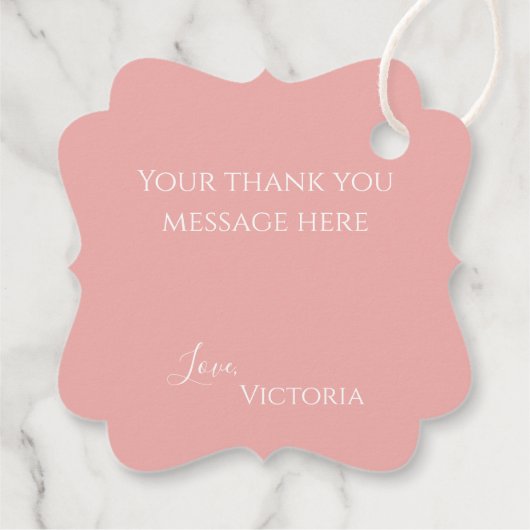 Elegant Baby shower Dier Dank u Bedankjes Labels (Achterkant)