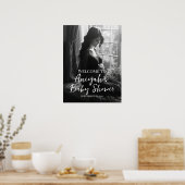 Elegant baby shower foto welkom teken poster (Keuken)