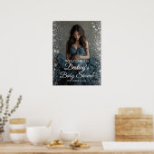 Elegant baby shower foto welkom teken poster (Keuken)