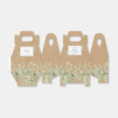 Elegant Baby shower groen laat rustieke kraft Bedankdoosjes (Uitgevouwen)